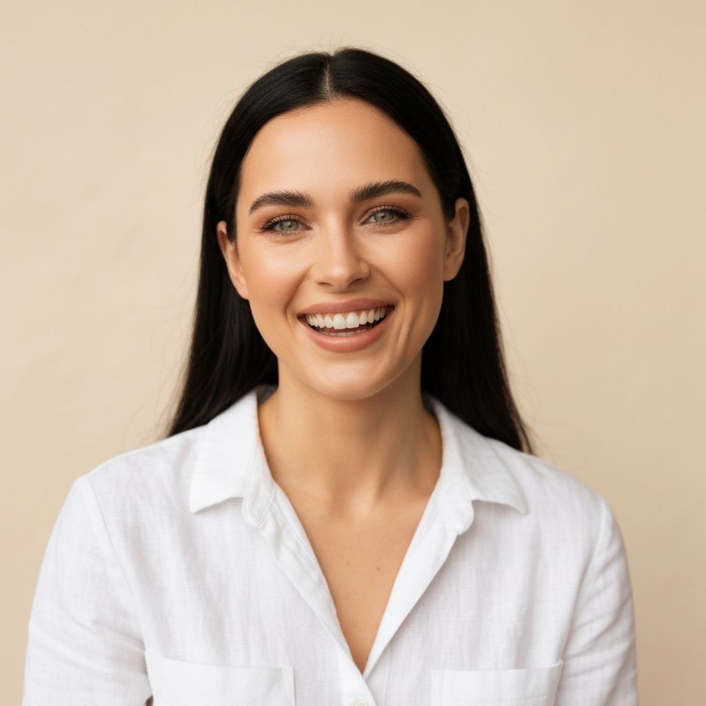 Woman feeling confident and comfortable
